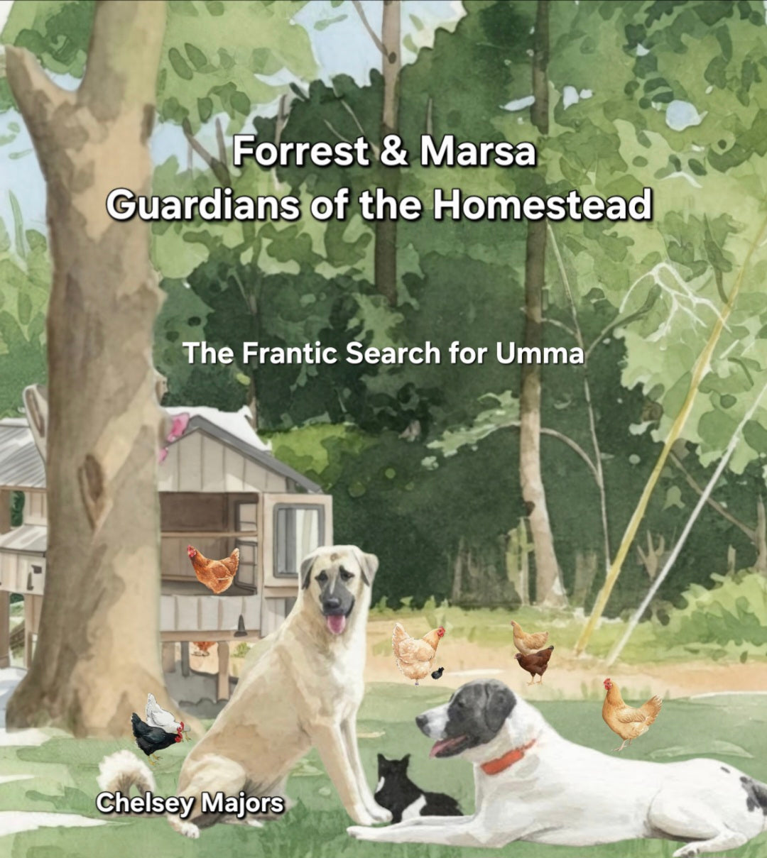 Front cover of Forrest & Marsa: Guardians of the Homestead – The Frantic Search for Umma by Chelsey Majors
